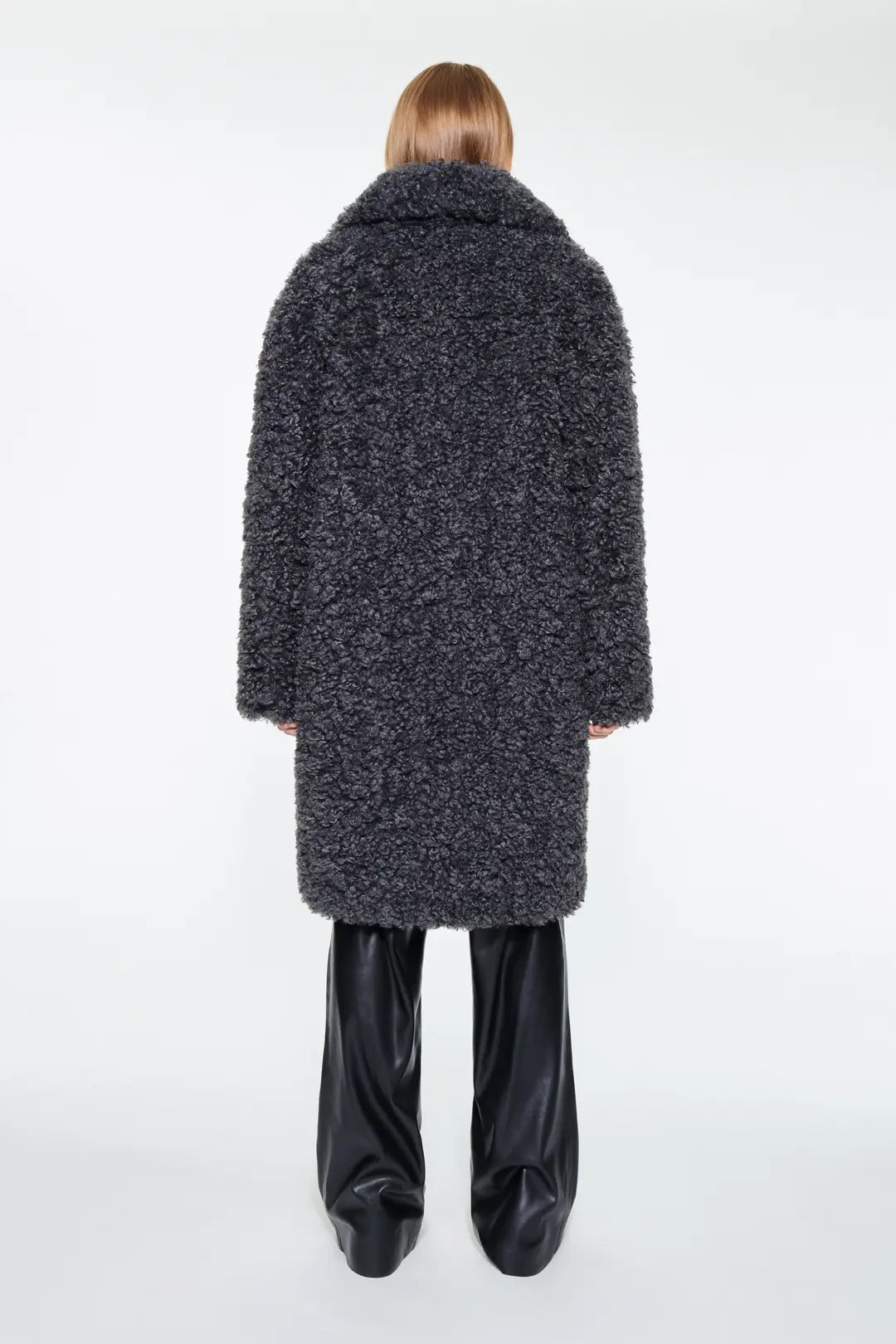 Camille Cocoon Coat - Smoke Grey