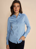 Tina Jersey Skjorta - Bel Air Blue