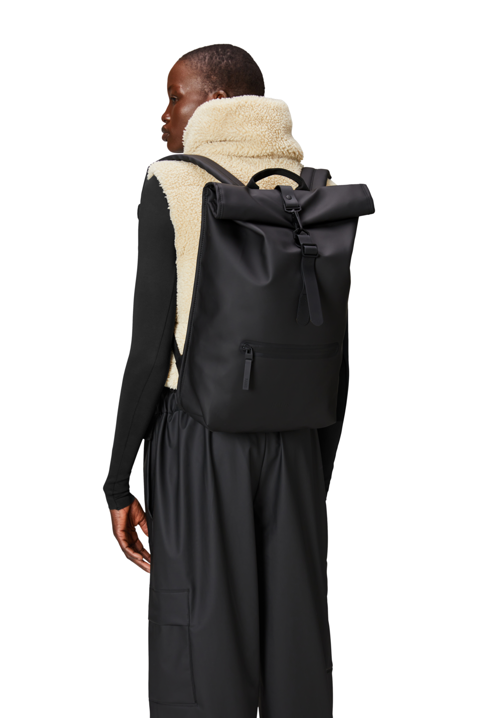 Rolltop Rucksack W3 - Svart
