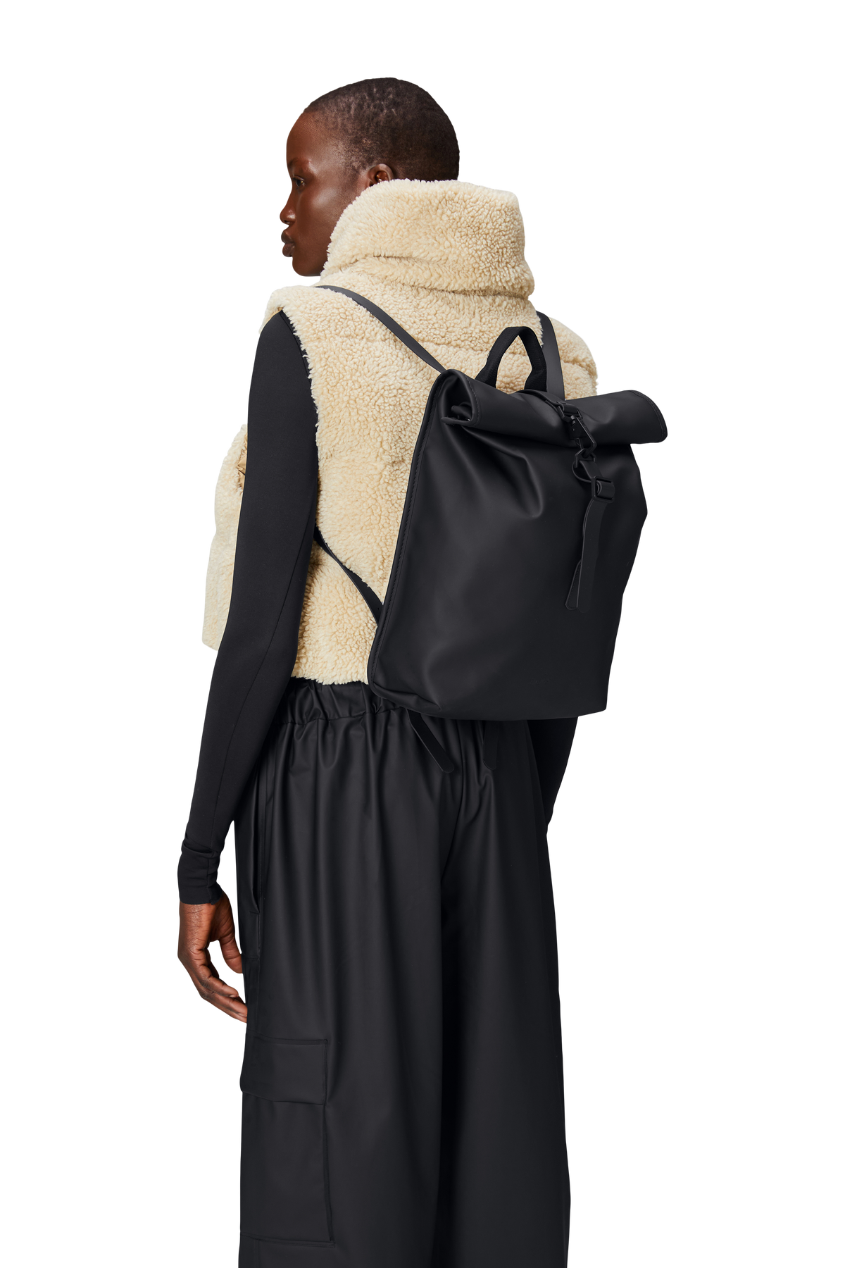 Rolltop Rucksack Mini W3 - Black