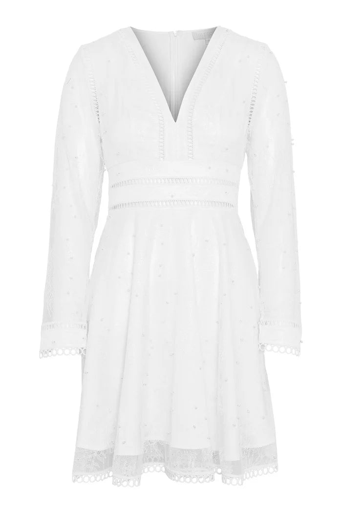 Ellie Dress - Vit Spets