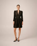 Jacquard Mini Dress I - Black