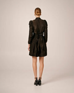 Jacquard Mini Dress I - Black