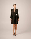 Jacquard Mini Dress I - Black