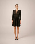 Jacquard Mini Dress I - Black