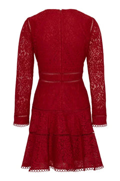 Ellie Dress - Red Lace