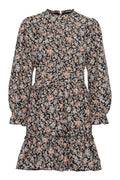 Sophie Mini Dress - Black Jacquard