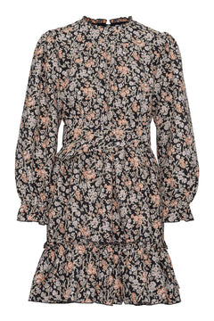 Sophie Mini Dress - Black Jacquard