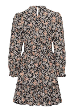 Sophie Mini Dress - Black Jacquard