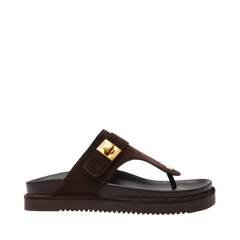 Tuned-In - Chocolate Brown Suede