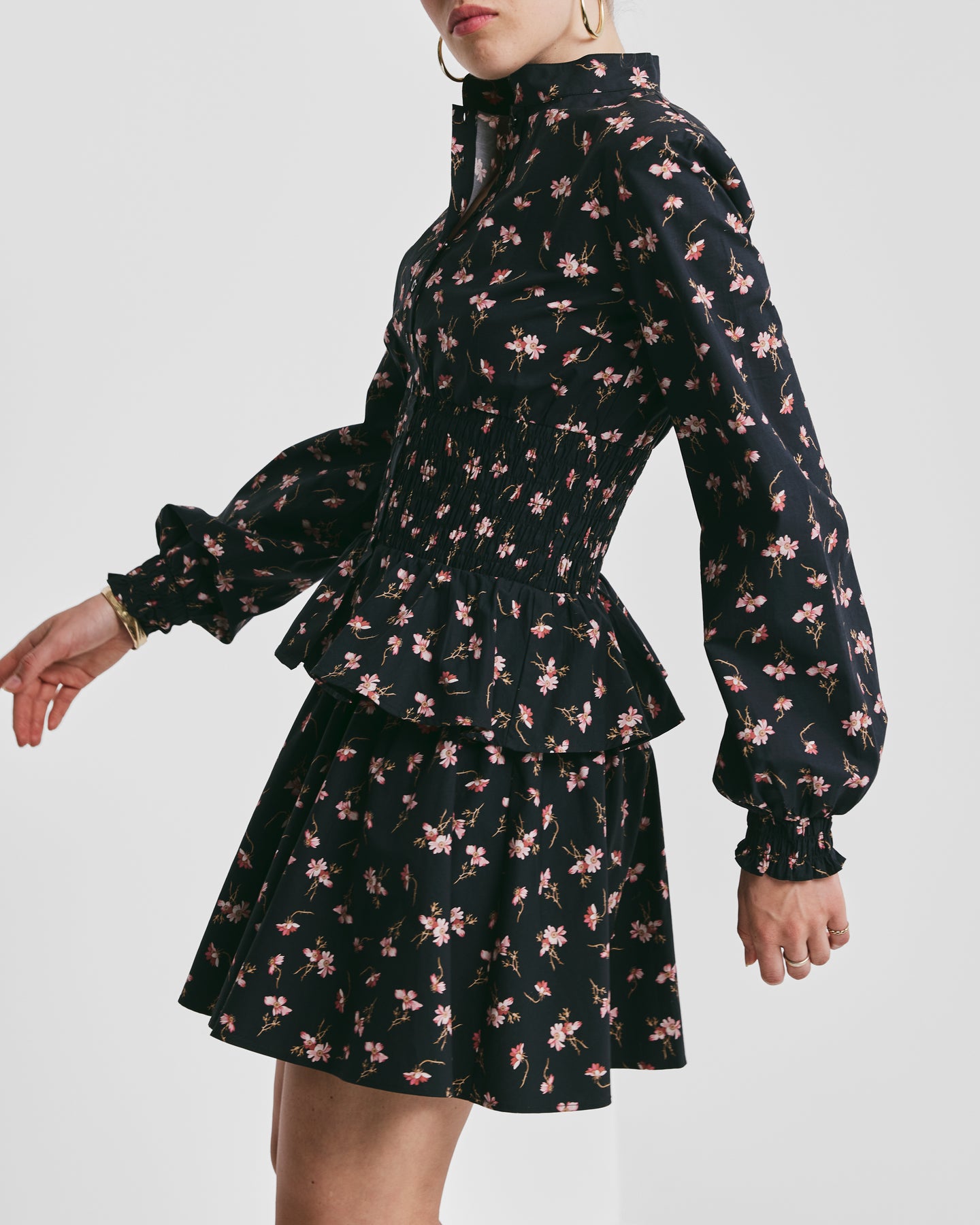 Poplin Smocking Blouse - Petals