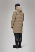 Rains Alta Longer Puffer Jacket - Beige