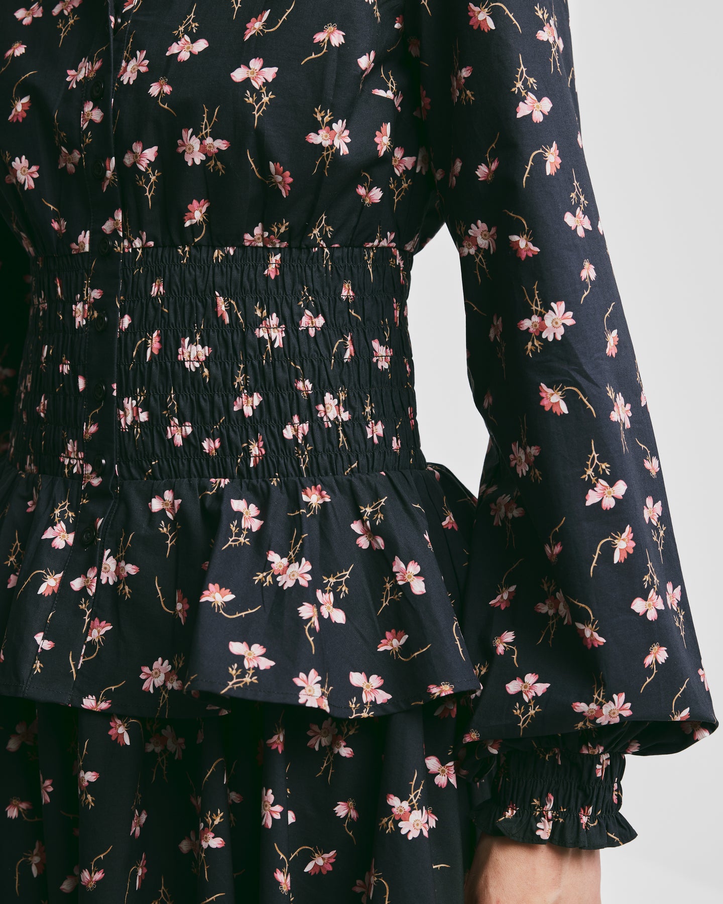 Poplin Smocking Blouse - Petals