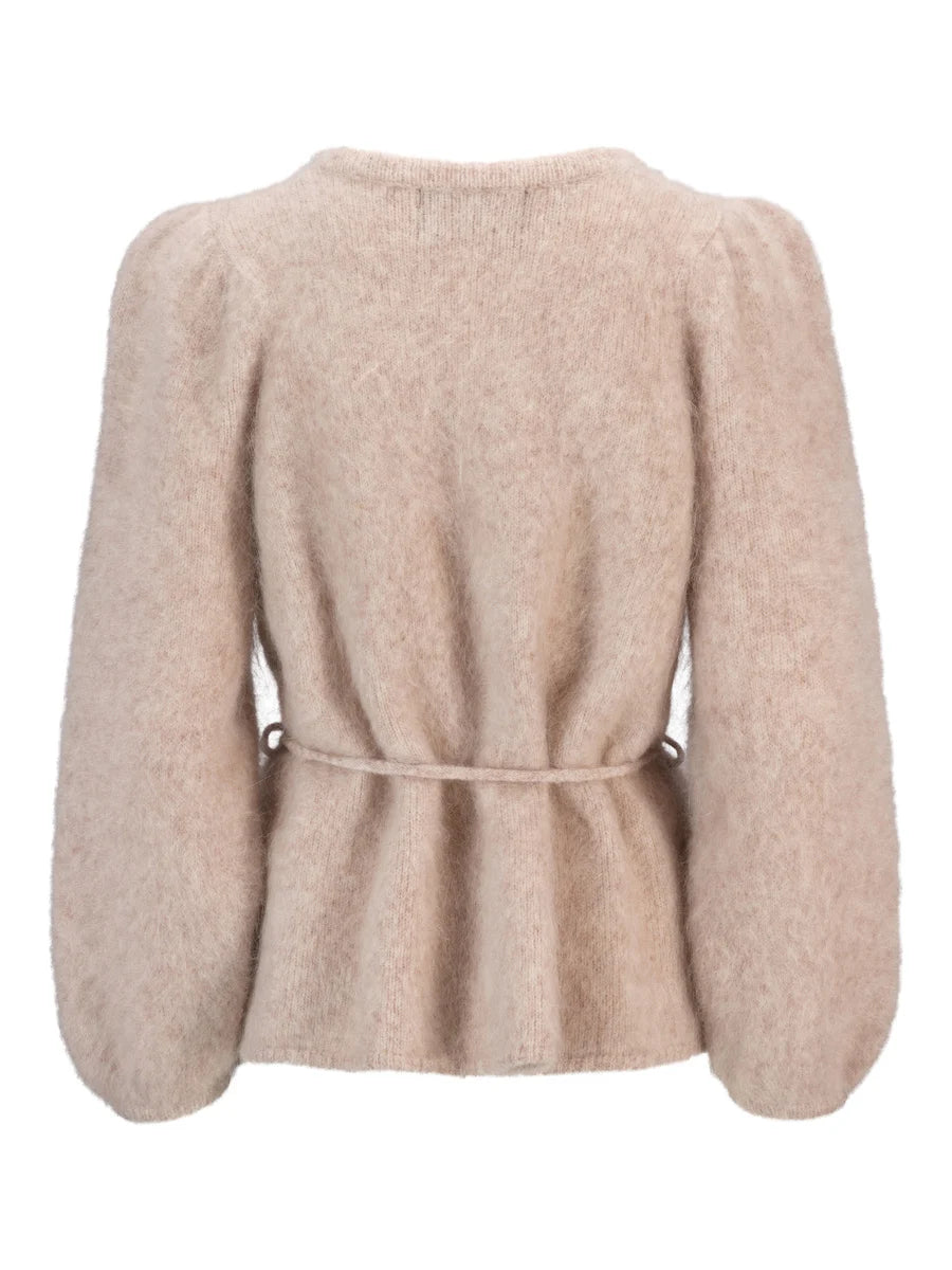 Fredrikke Chunky Kofta - Beige Melange