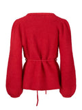 Fredrikke Chunky Cardigan - Bright Red