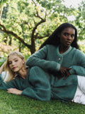 Fredrikke Chunky Cardigan - Frosty Spruce