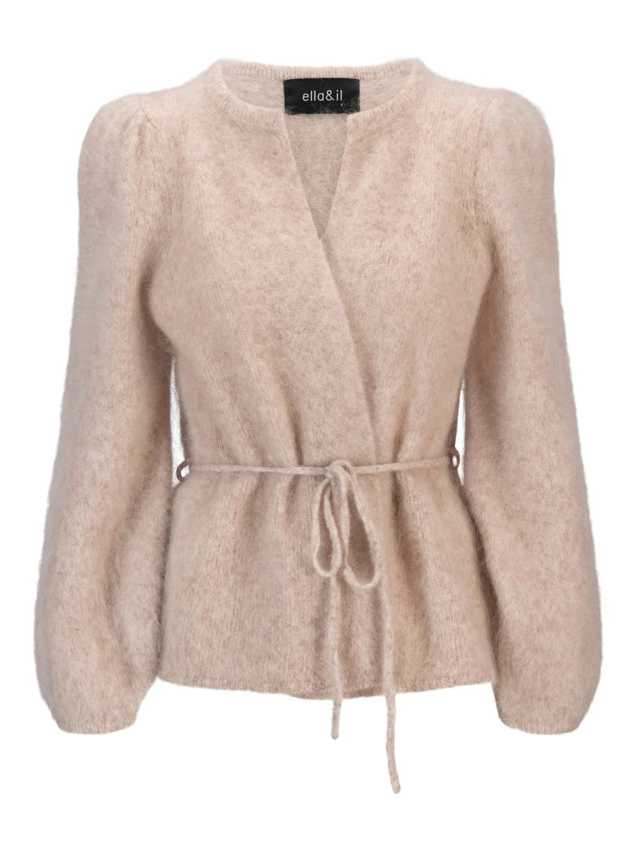 Fredrikke Chunky Kofta - Beige Melange
