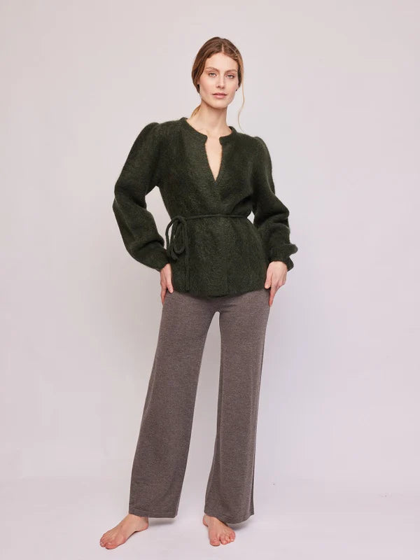 Fredrikke Chunky Cardigan - Army
