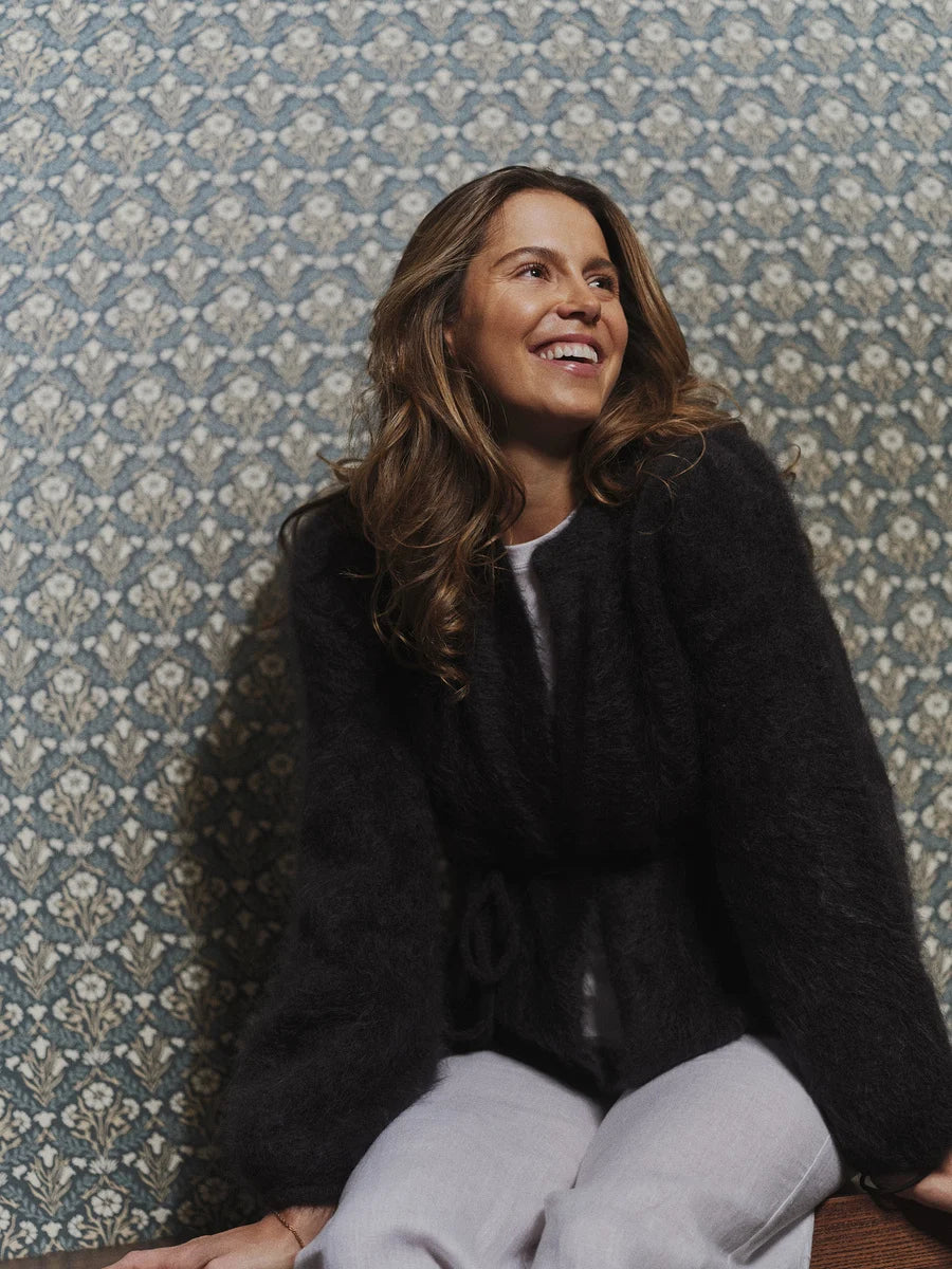 Fredrikke Chunky Cardigan - Dark Navy