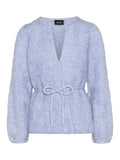 Fredrikke Chunky Cardigan - Blue Melange
