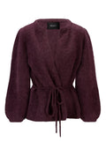 Fredrikke Chunky Cardigan - Red Wine