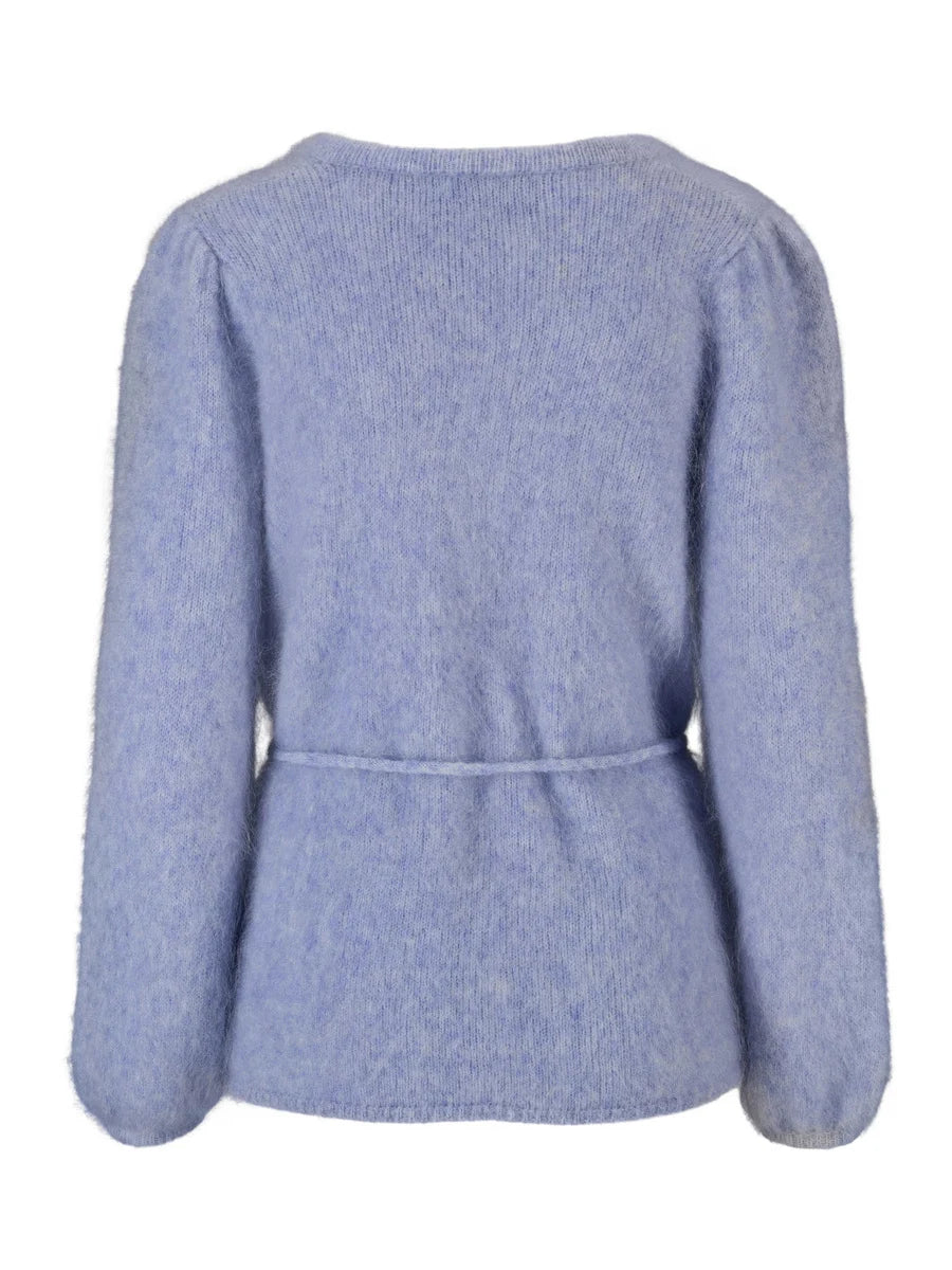 Fredrikke Chunky Cardigan - Ljusblå