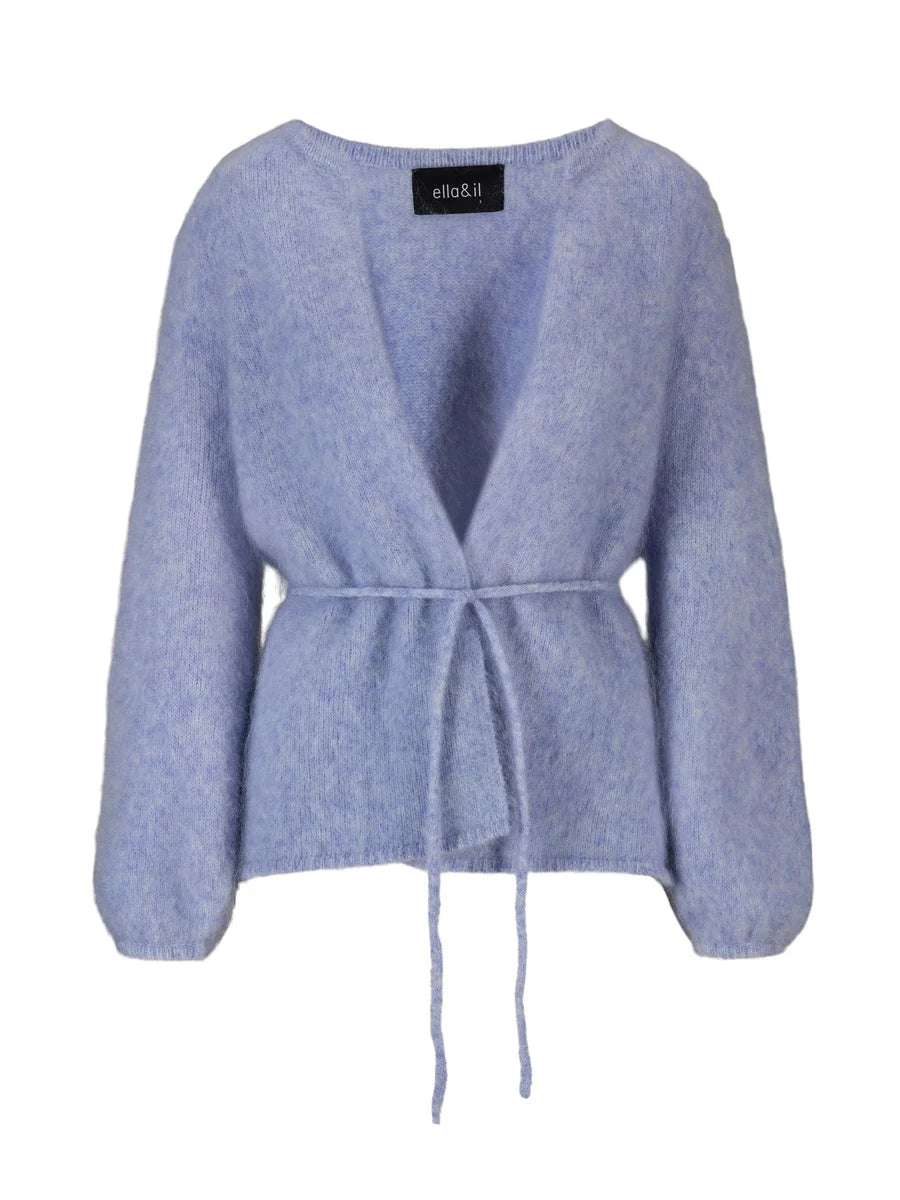 Fredrikke Chunky Cardigan - Ljusblå