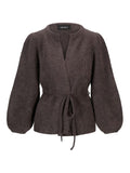 Fredrikke Chunky Cardigan - Dark Brown