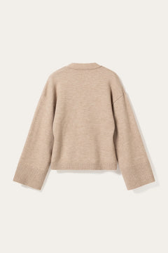 Lenyx Knit Cardigan - Sand Melange