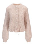 Sophia Chunky Cardigan - Beige Melange