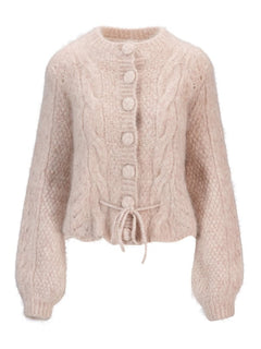 Sophia Chunky Cardigan - Beige Melange