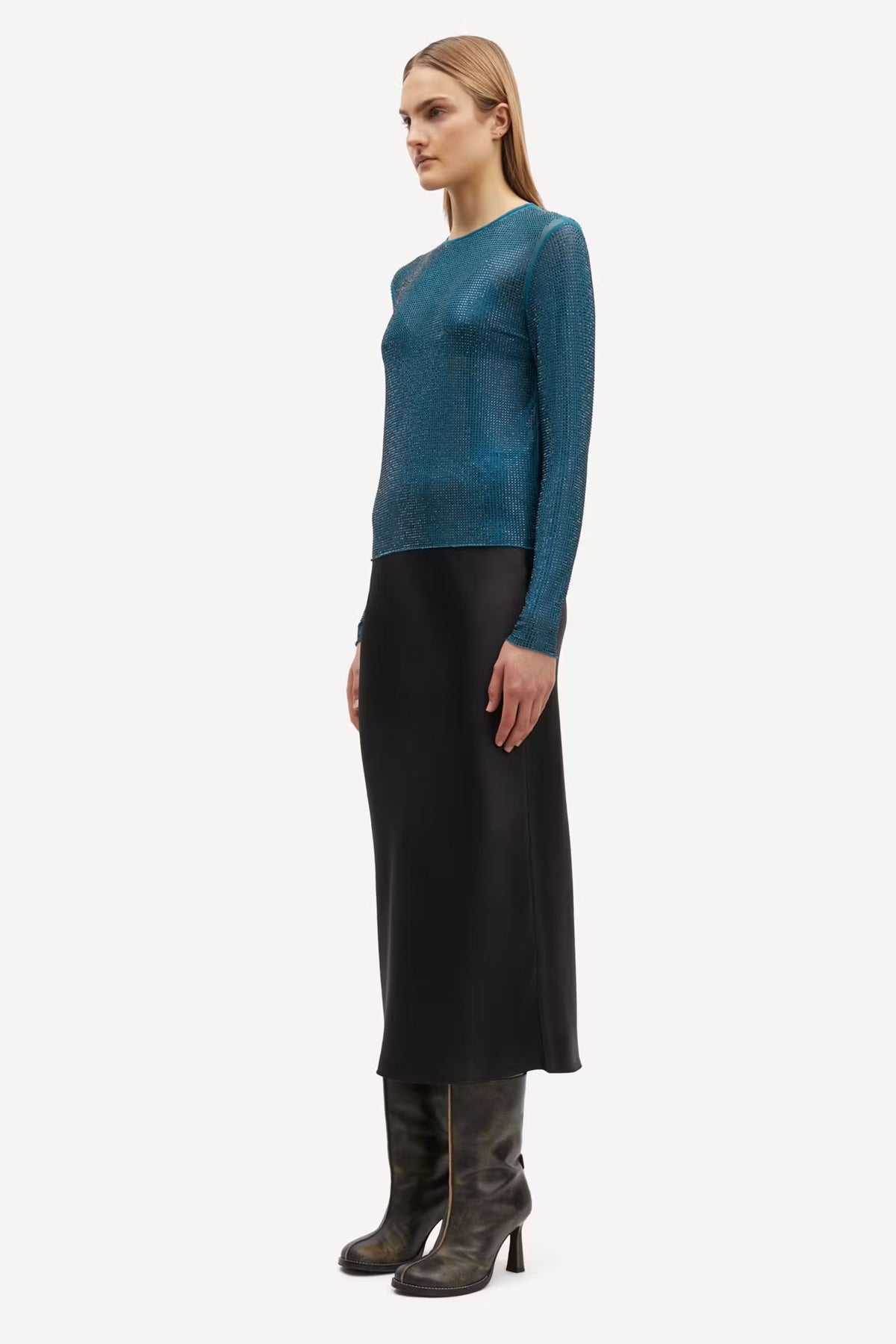 Saagneta Long Skirt - Black