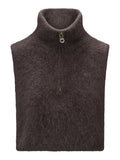Belinda Chunky High Neck - Mörkbrun