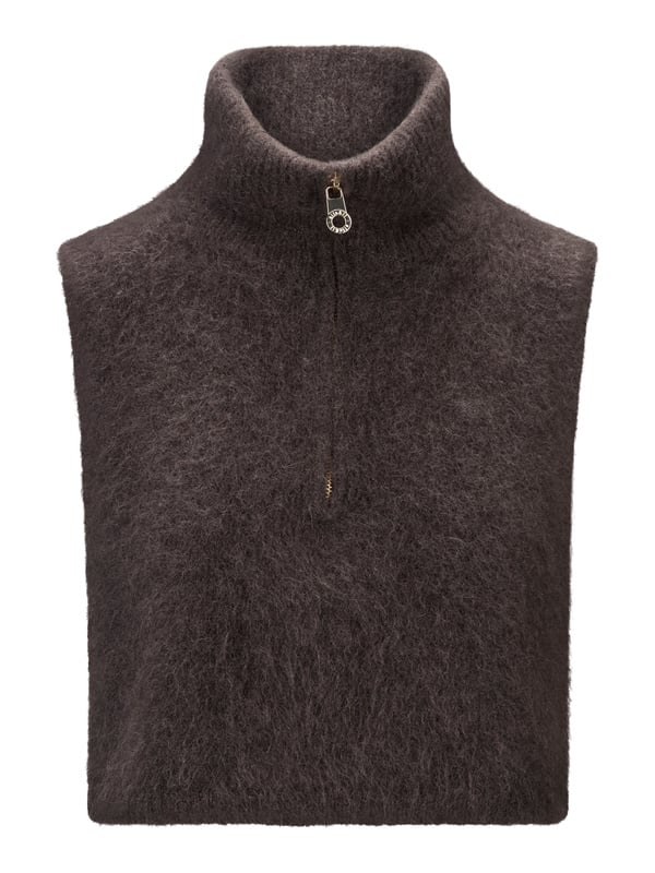 Belinda Chunky High Neck - Mörkbrun