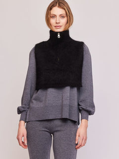 Belinda Chunky High Neck - Black