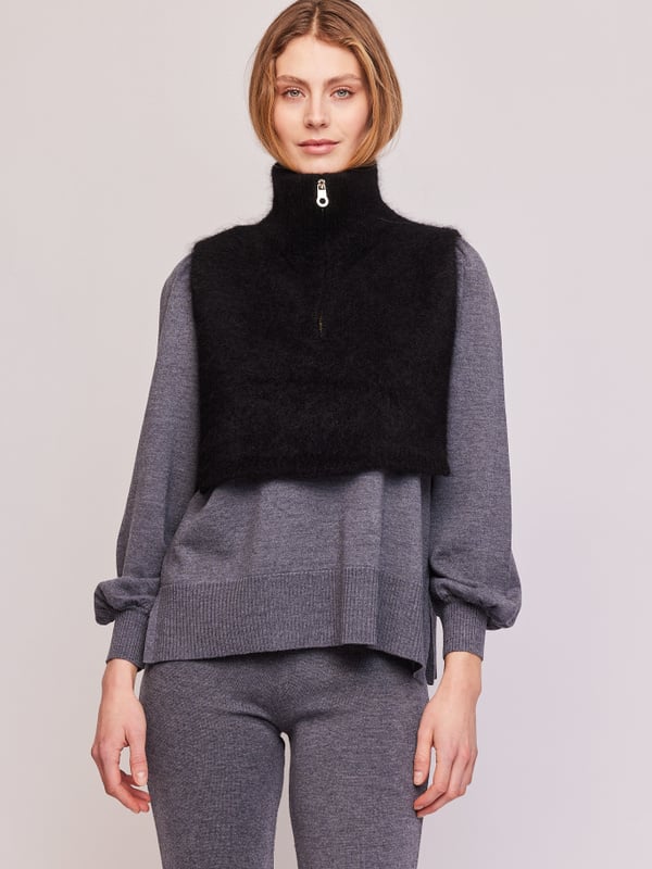 Belinda Chunky High Neck - Black