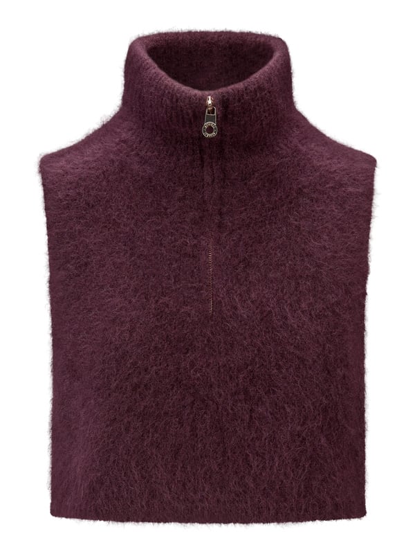 Belinda Chunky High Neck - Vinröd