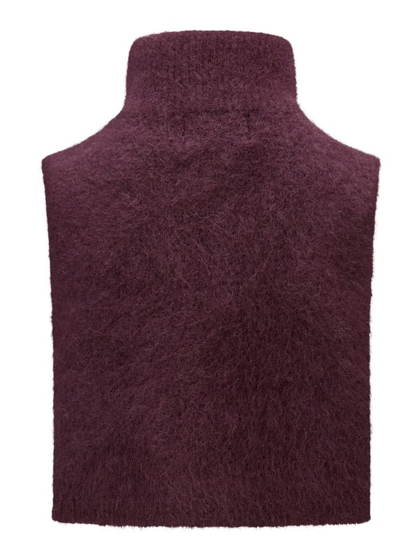Belinda Chunky High Neck - Vinröd