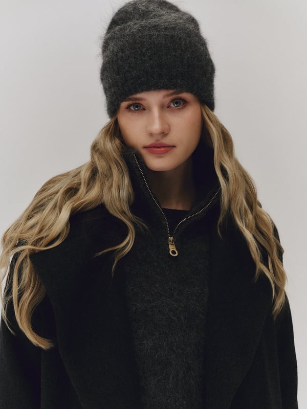 Belinda Chunky High Neck - Charcoal