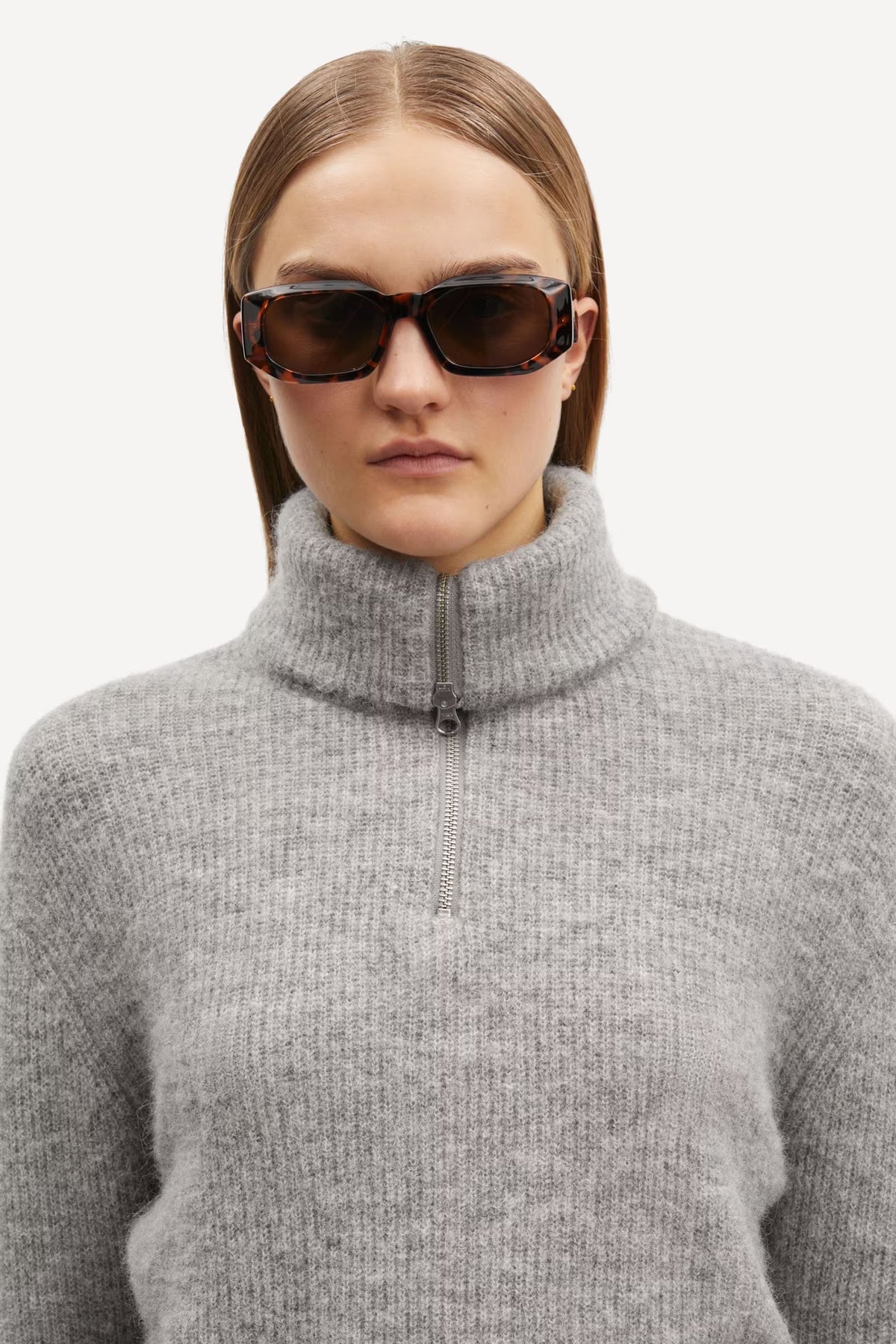 Saanour Hz Sweater - Grey Mel