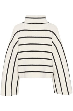 GeorgiaGZ Short Pullover - Egret With Black S