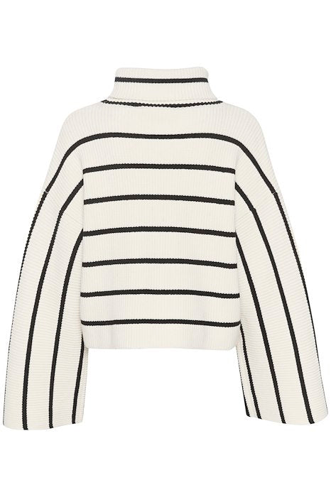 GeorgiaGZ Short Pullover - Egret With Black S