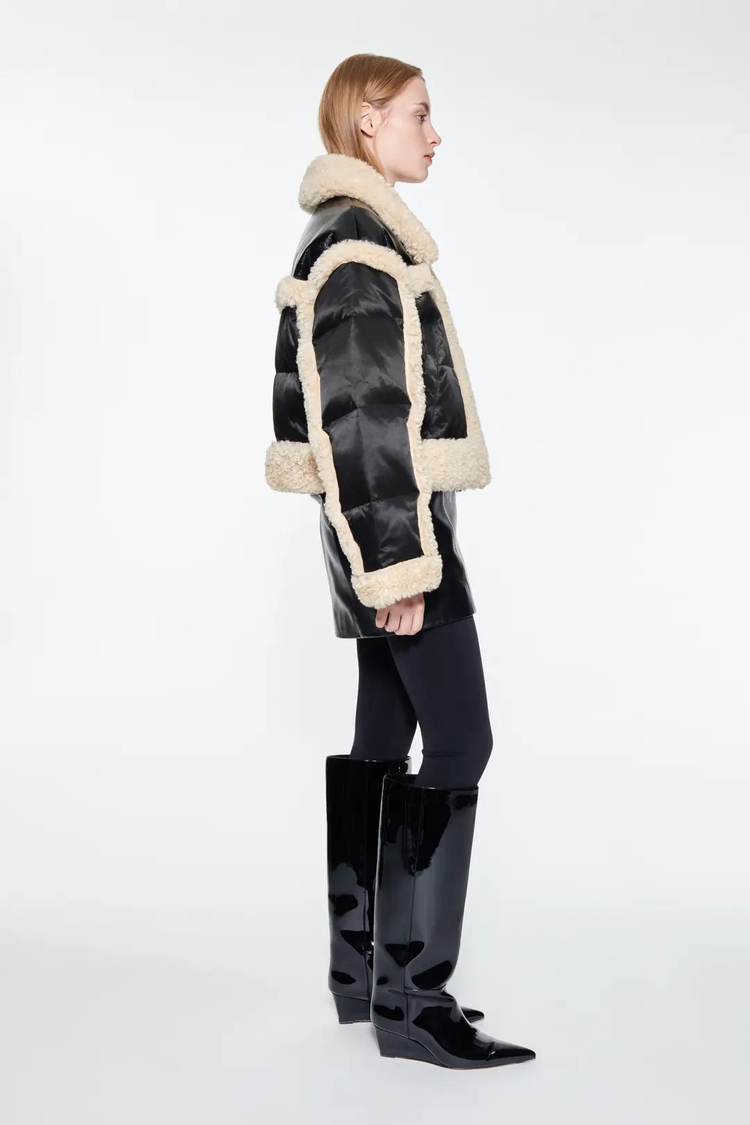Mary Jacket - Svart/Naturvit