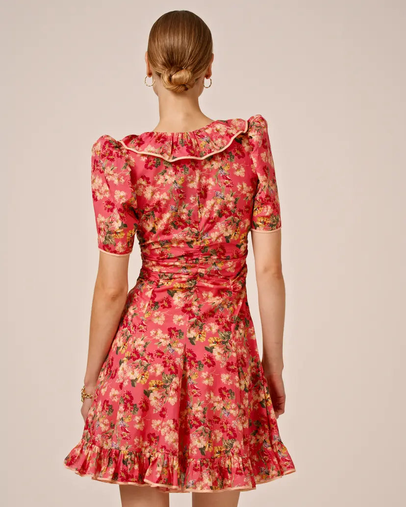 Cotton Party Mini Dress - Crush