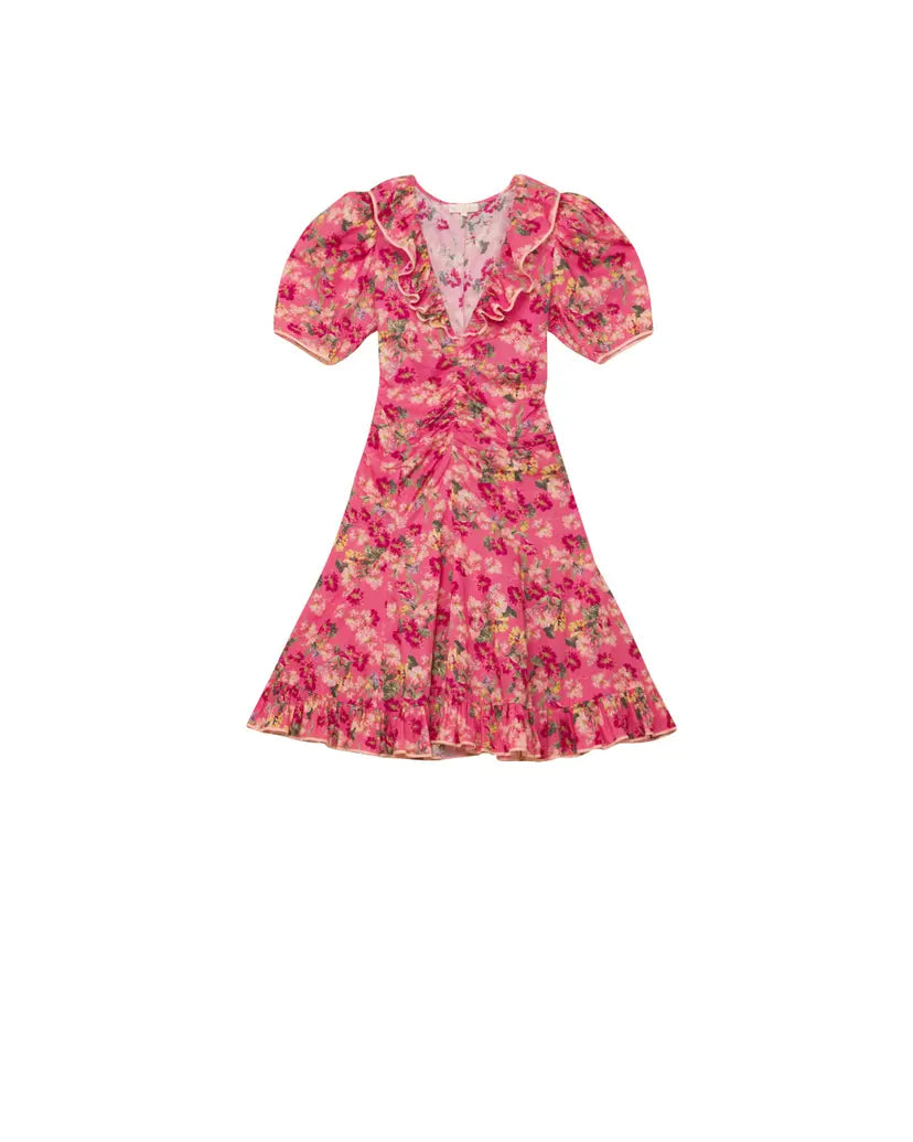 Cotton Party Mini Dress - Crush