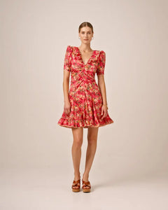 Cotton Party Mini Dress - Crush