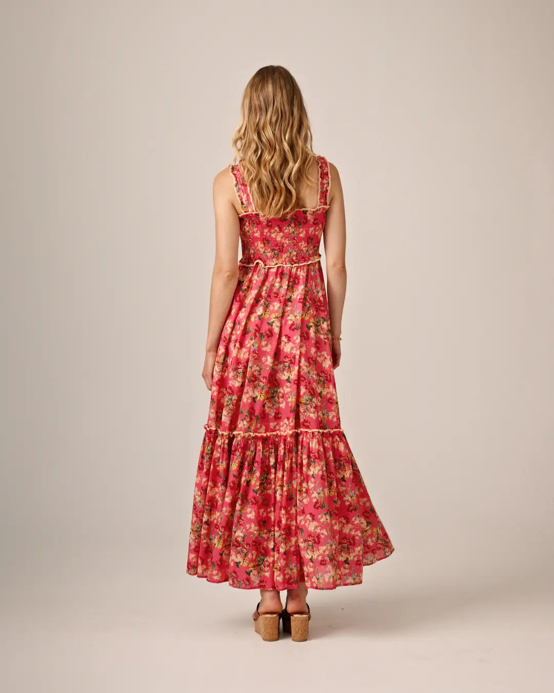 Cotton Party Strap Dress - Crush