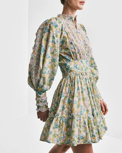 Cotton Slub Mini Dress - Anemone Fields