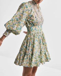 Cotton Slub Mini Dress - Anemone Fields