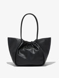 Large Ruched Tote - Black
